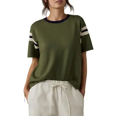 Throwback Stripe Sleeve Organic Cotton T-Shirt | Nordstrom