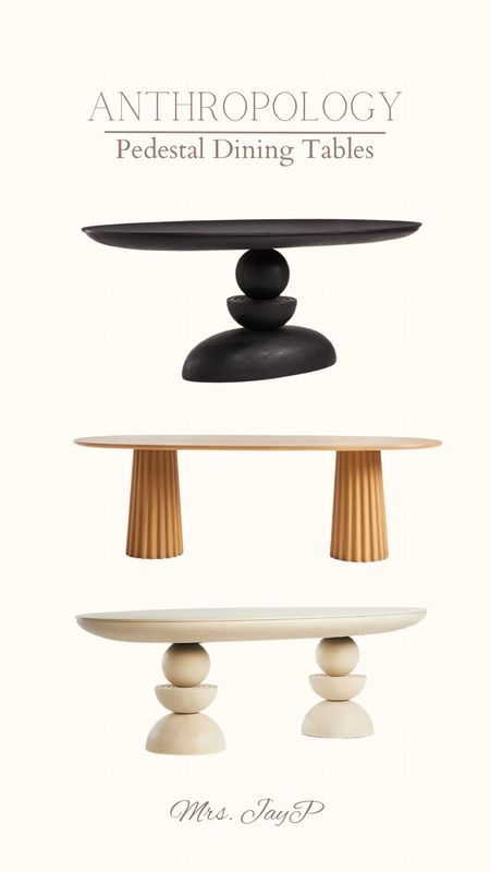 Pedestal dining tables. 

#LTKhome #LTKfamily
