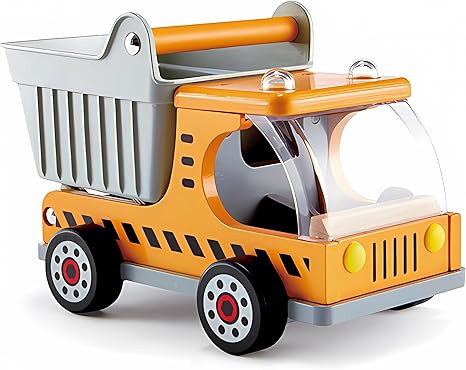 Hape Wooden Dump Truck| Pretend Play Construction Vehicle Toys for Toddlers | Amazon (US)