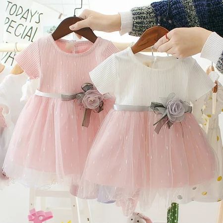 Actoyo Flower Girls Kids Princess Dress Baby Wedding Party Pageant Christening Dresses | Walmart (US)