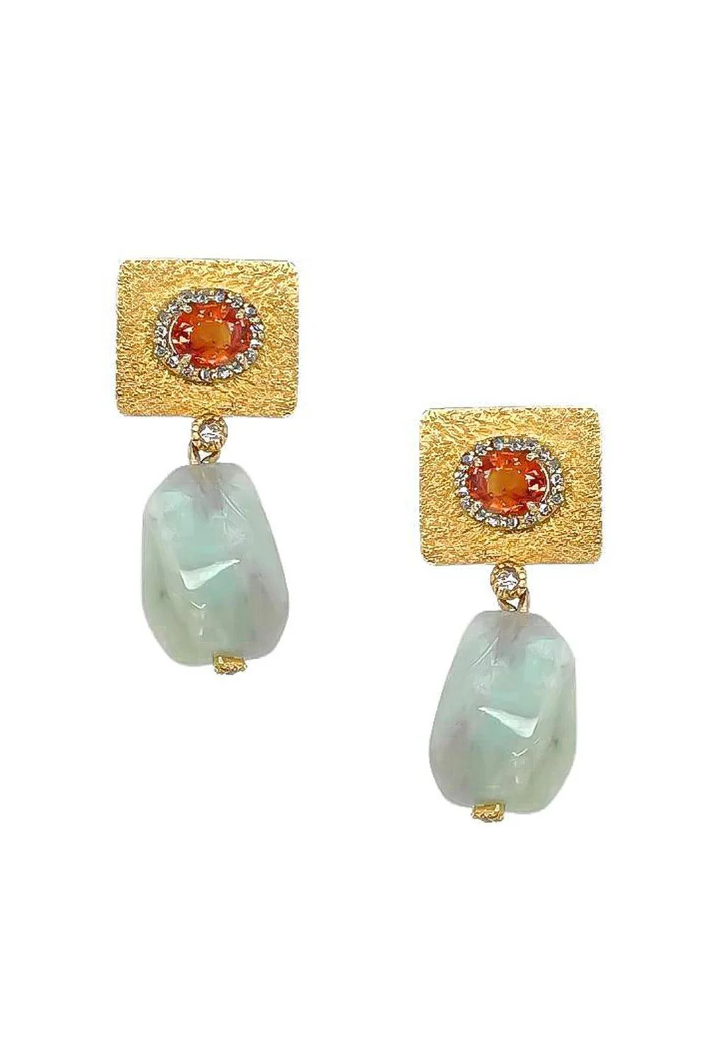 Orange Sapphire Opal Earrings | COOMI | Marissa Collections
