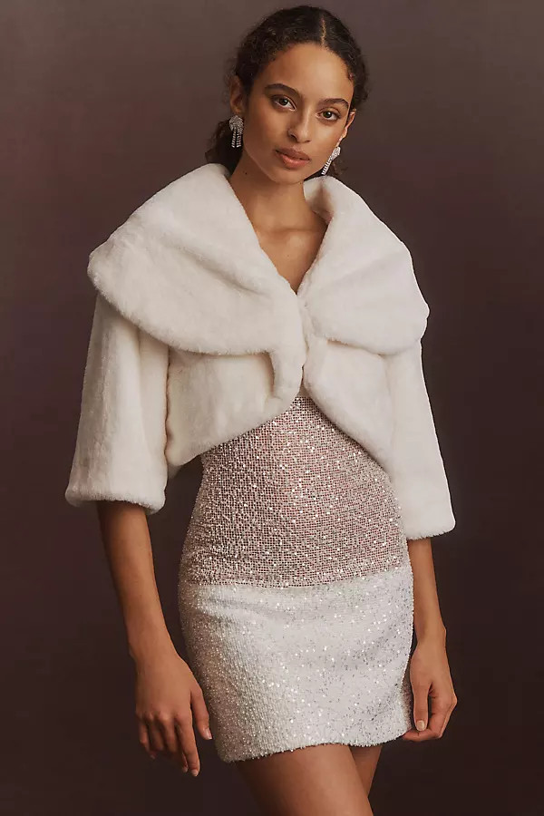 Laundry by Shelli Segal Faux Fur Bolero | Anthropologie (US)