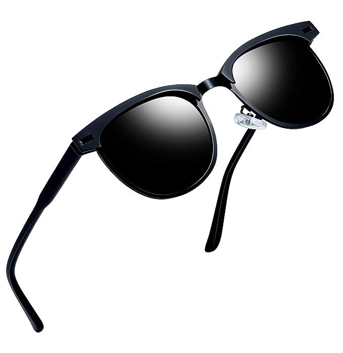 Joopin Semi Rimless Polarized Sunglasses Women Men Retro Brand Sun Glasses | Amazon (US)