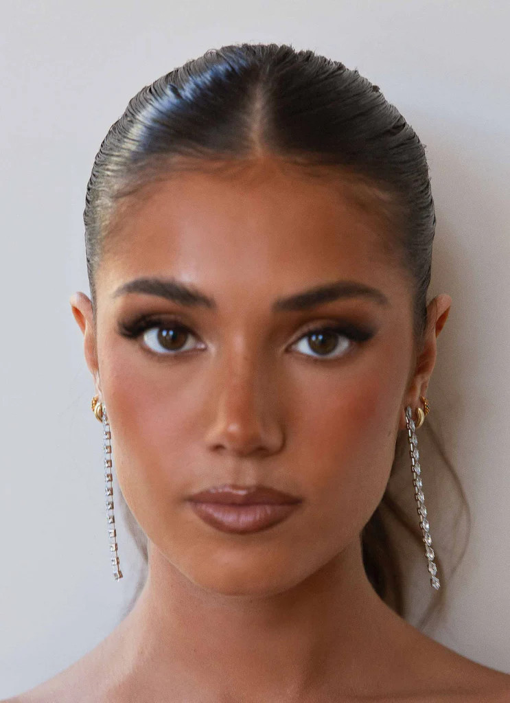 Twilight Ice Diamante Earrings - Silver Stone | Peppermayo (Global)