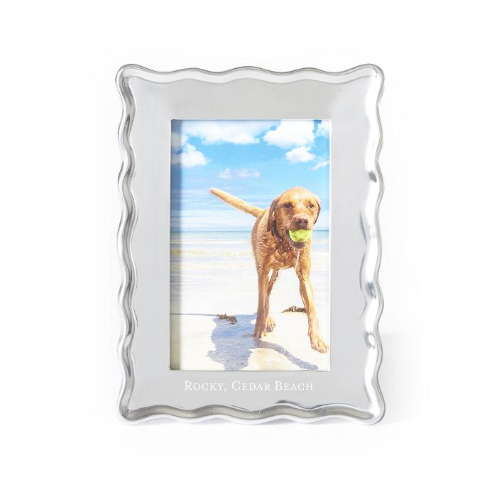 Scalloped Silver Photo Frame | Mark and Graham