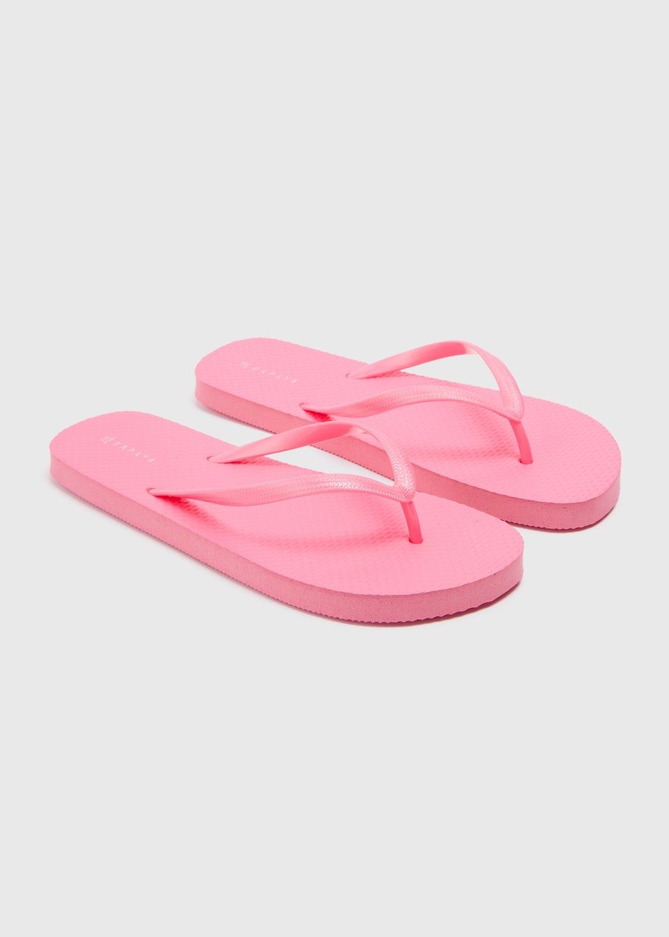 Papaya Pink Flip Flops - Small | Matalan (UK)
