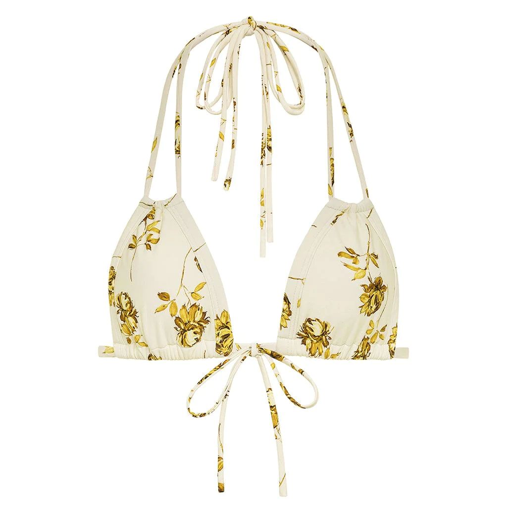 Gold Filigree Euro Bow Bikini Top | Montce