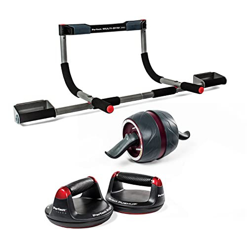 Perfect Fitness Multi Gym Pro Pull up Bar + Perfect Pushup + Ab Carver Pro, All-In-One Home Gym Set | Amazon (US)