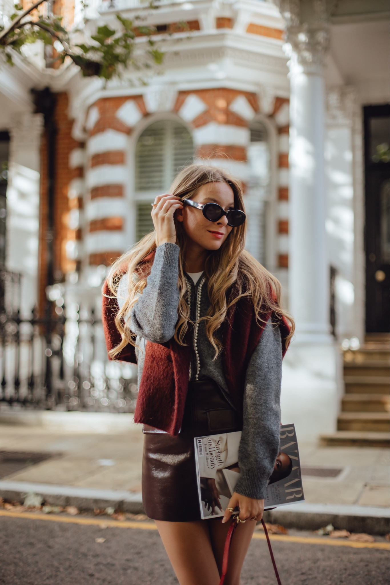 Fall cosy knit, cosy knit, pearl cardigan, London autumn, fall fashion, fall trends, leather skirt, burgundy skirt, burgundy knit, London style blogger, London street style, London blogger 

#LTKfamily #LTKSeasonal #LTKeurope