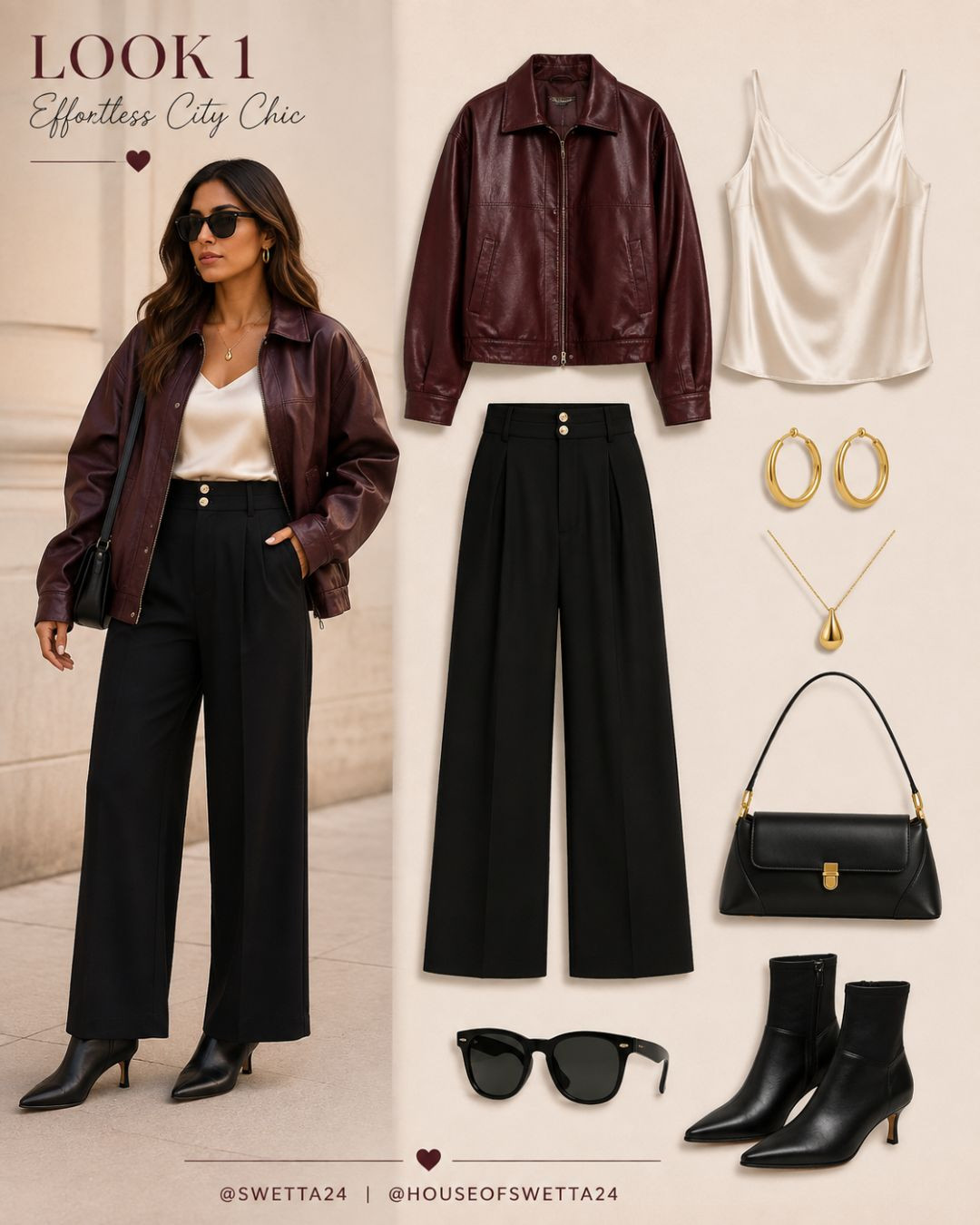 FALL JACKET STYLES 🍂

Four chic fall outfit ideas featuring leather jackets, suede layers, rich burgundy and chocolate tones, tailored pieces, and timeless accessories. Everything is from Amazon and linked on my LTK Shop — easy fall fashion finds that look far more expensive than they are. 🤎 

 #LTKvlog #LTKSeasonal #LTKTravel