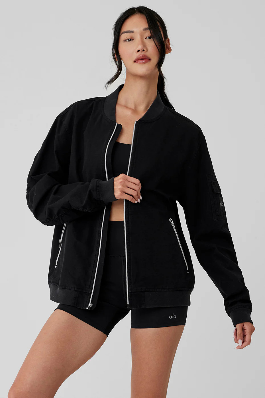 Airbrush Corset Full Zip Jacket | Alo Yoga (US)