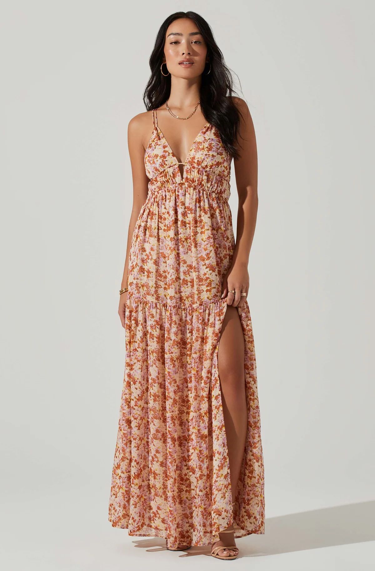 Ryliana Floral Tiered Maxi Dress | ASTR The Label (US)