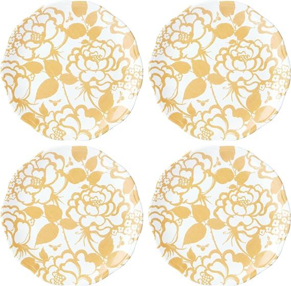 Lenox Butterfly Meadow Cottage Accent Plates, Set of 4, 4.95 LB, Goldenrod | Amazon (US)