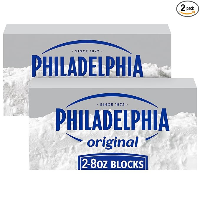 Philadelphia Original Cream Cheese, 2 ct Pack, 8 oz Brick | Amazon (US)