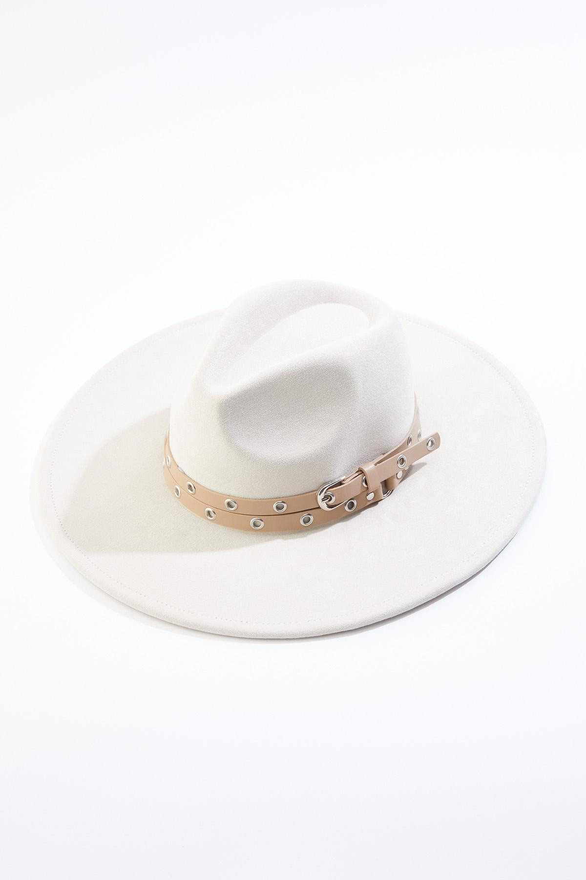 Grommet Trim Panama Hat | Cato Fashions