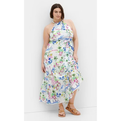 CITY CHIC | Women's Plus Size Island Breeze Maxi Dress - print - 12 Plus | Target