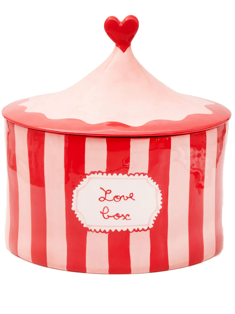 LAETITIA ROUGET Love Box hand-painted Ceramic Storage Jar | Red | FARFETCH | Farfetch Global