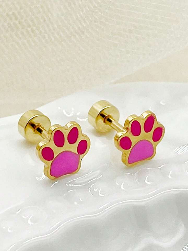 Paw Stud Earrings | SHEIN