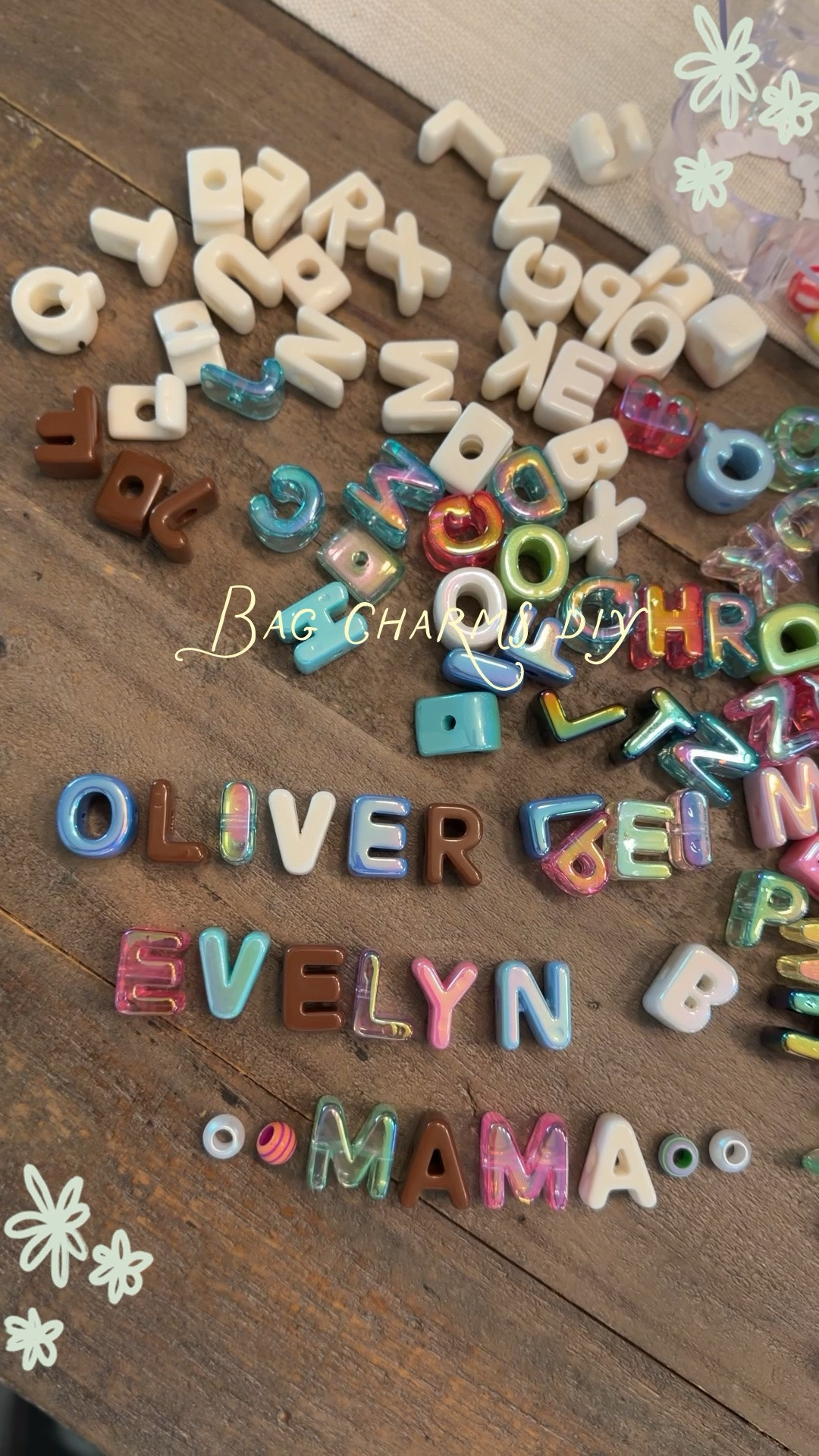 Found the viral bubble letters for bag charms on Amazon! I grabbed two packs. A colorful, one neutral and brown! I wanted to mix and match the neutrals with the colors and love the way they turned out. I’m using the BaubleBar charm kit to spruce it up, too! 

Bag charms DIY, Amazon finds, BaubleBar kit

#LTKmomlife #LTKSeasonal #LTKTravel
