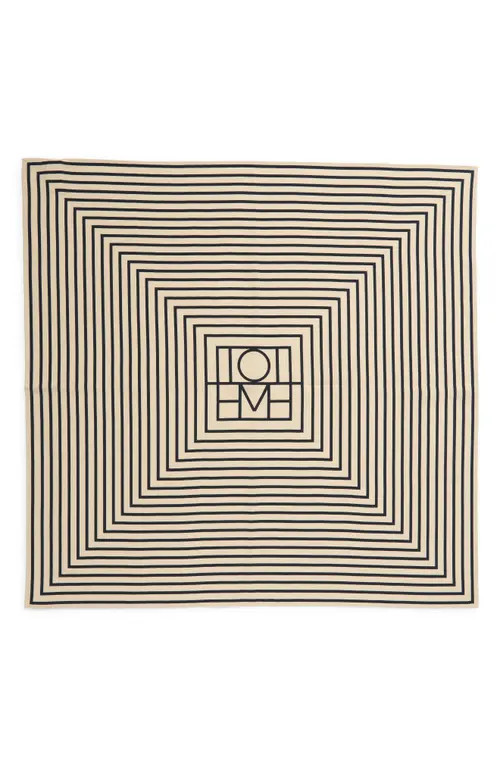 TOTEME Signature Logo Square Silk Scarf in Monogram Print at Nordstrom | Nordstrom