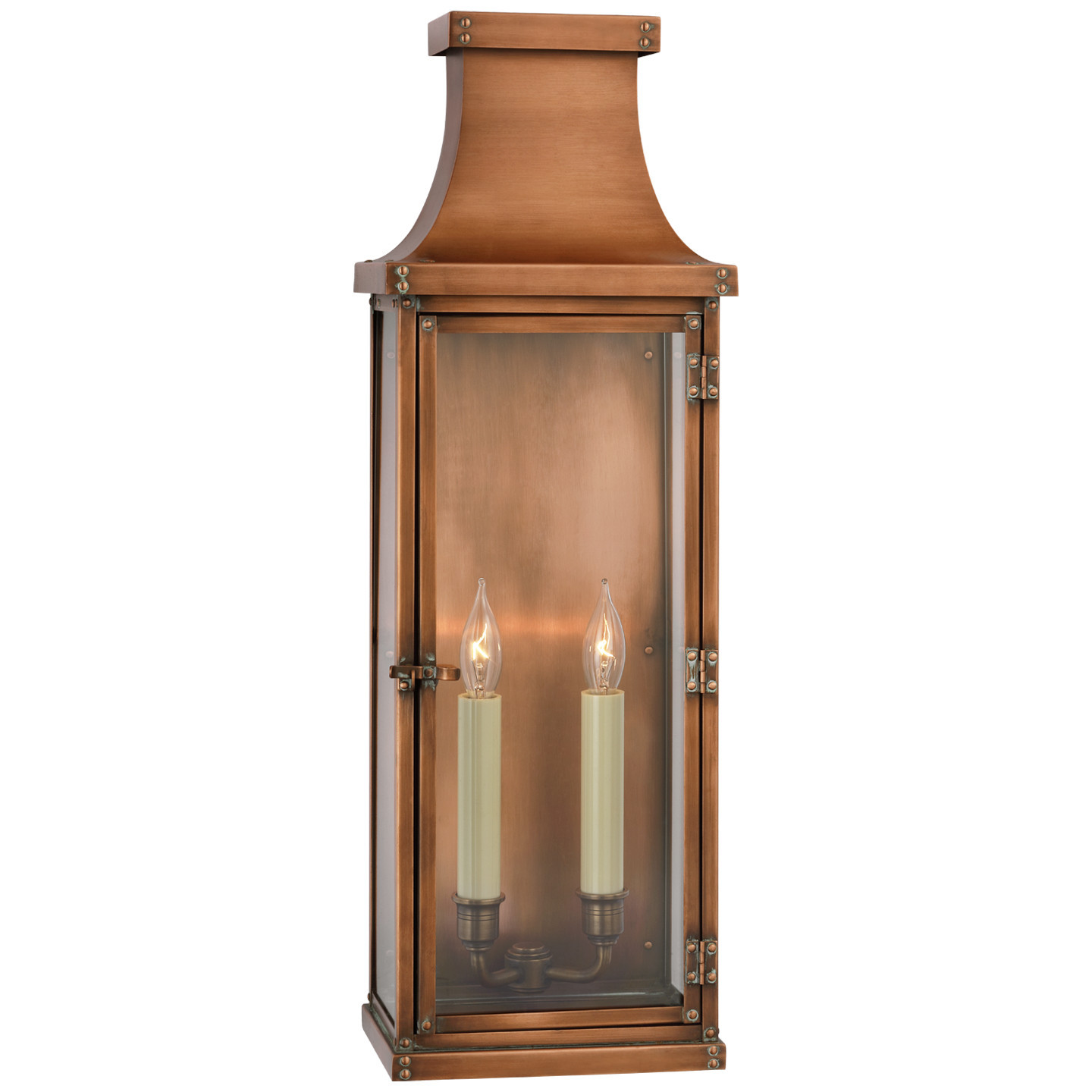 Bedford Large 3/4 Lantern in Natural CopperVisual Comfort | Visual Comfort