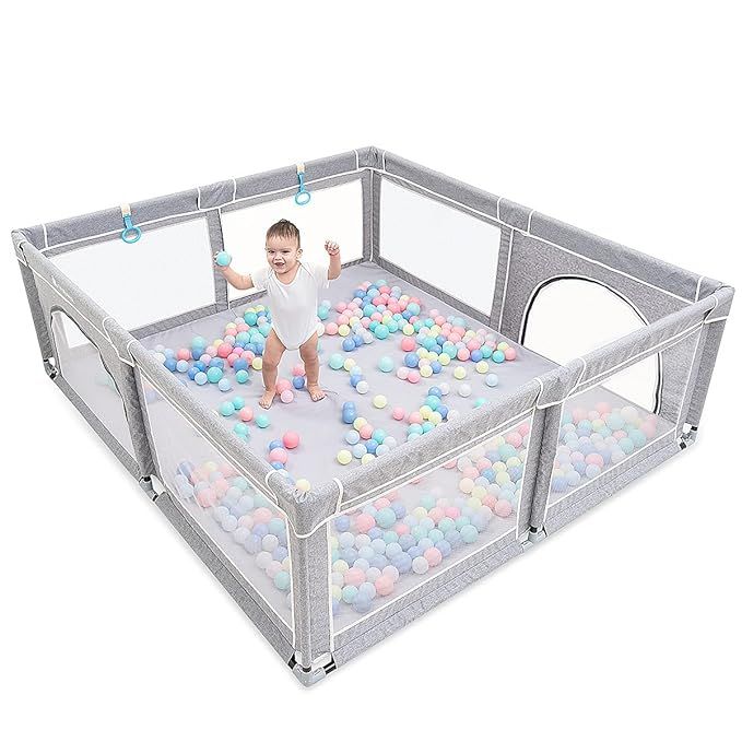 Baby Playpen,Playpens for Babies, Extra Large Playpen for Toddlers,Kids Safety Play Center Yard w... | Amazon (US)