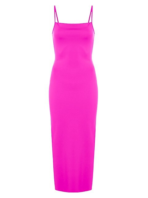 Spaghetti Scuba Midi-Dress | Saks Fifth Avenue