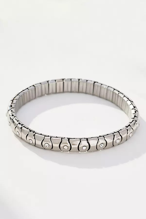 Wide Twisted Stretch Bracelet | Anthropologie (US)