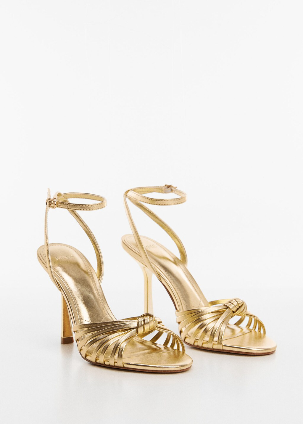 Strappy heeled sandals -  Women | Mango USA | MANGO (US)