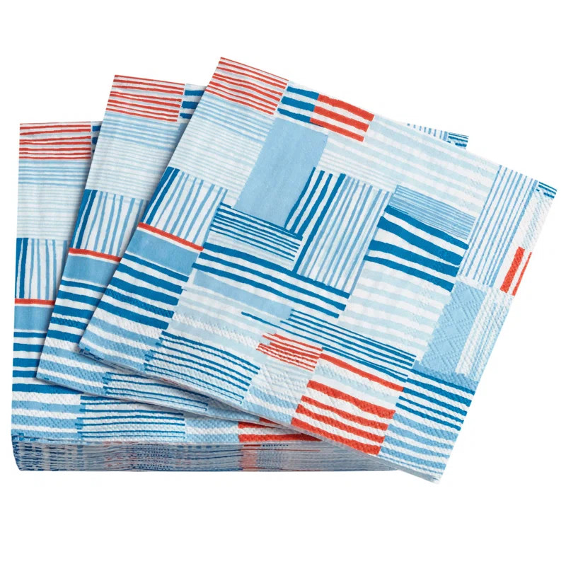 Block Stripe Paper Napkin | Perigold