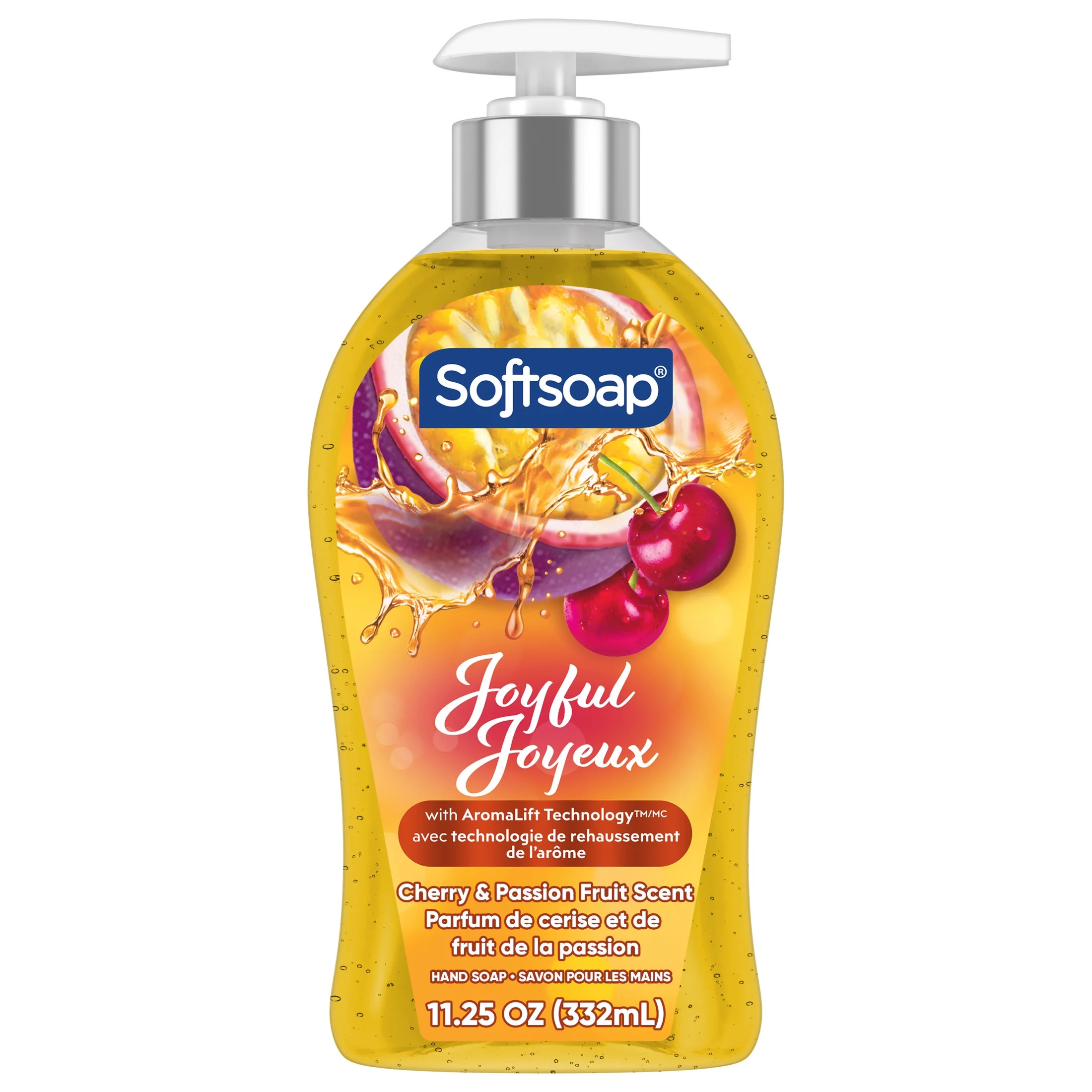 Softsoap Joyful Liquid Hand Soap, Paraben Free, pH Balanced, Cherry and Passion Fruit Scent, 11.2... | Walmart (US)