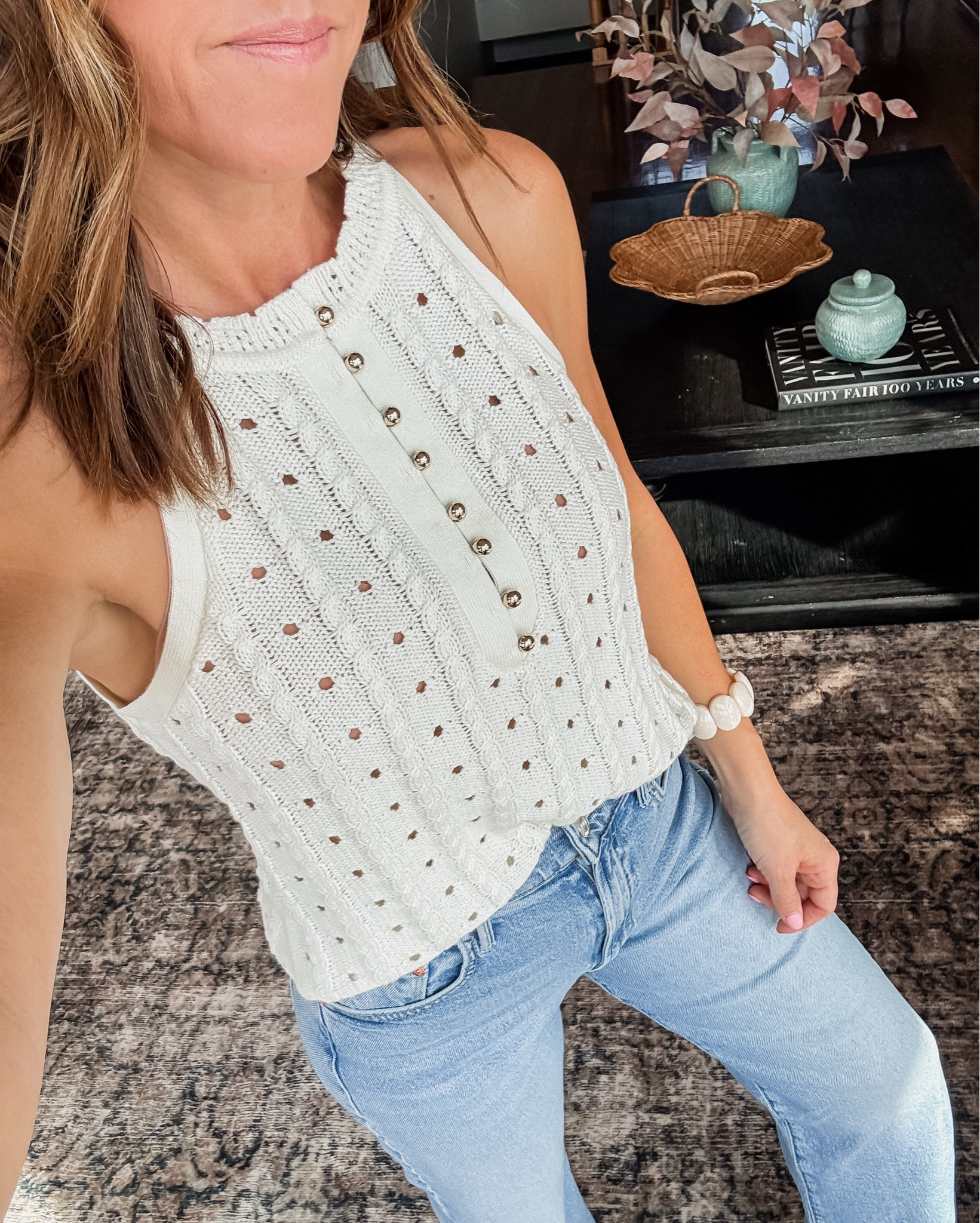 A pretty spring sweater. XS. 
Layer now paired with jeans and later alone with shorts and sandals 

#LTKgrwm #LTKSeasonal