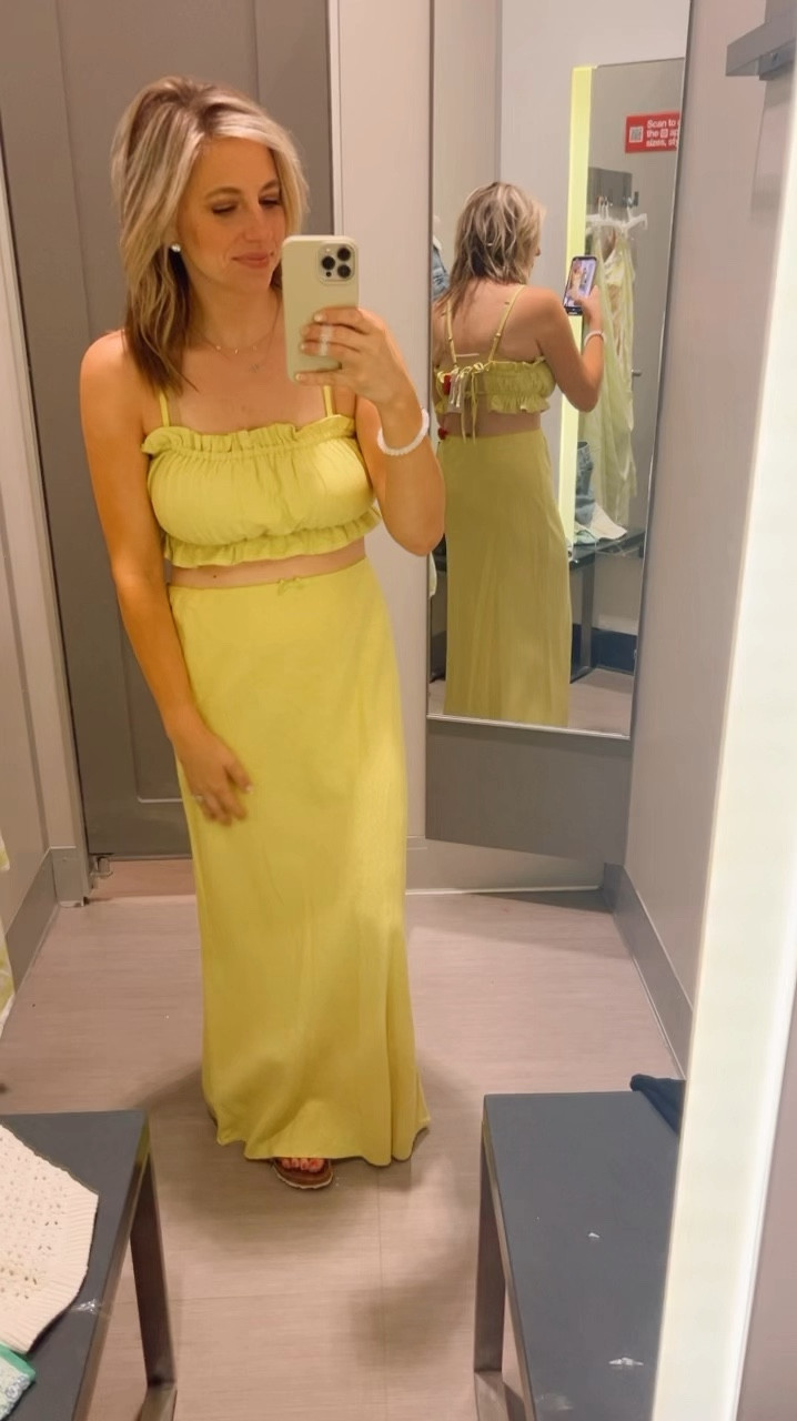 How cute is this look?! Medium in both but I needed to size down to a small in the skirt. 🤍☀️

Target style, target summer style, skirt, crop top, maxi skirt

#LTKSeasonal #LTKFindsUnder50