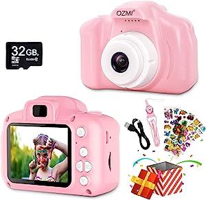 OZMI Upgrade Kids Selfie Camera for Girls, Children HD Digital Video Camera for Toddler, Christma... | Amazon (US)