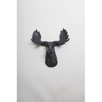 Faux Moose Head Wall Décor Union Rustic Finish: Black | Wayfair North America