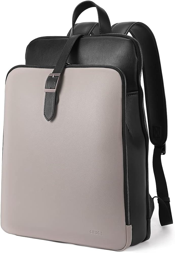 CLUCI Leather Backpack for Women 15.6 Inch Laptop Backpack Purse Travel Bag Vintage Casual Daypac... | Amazon (US)