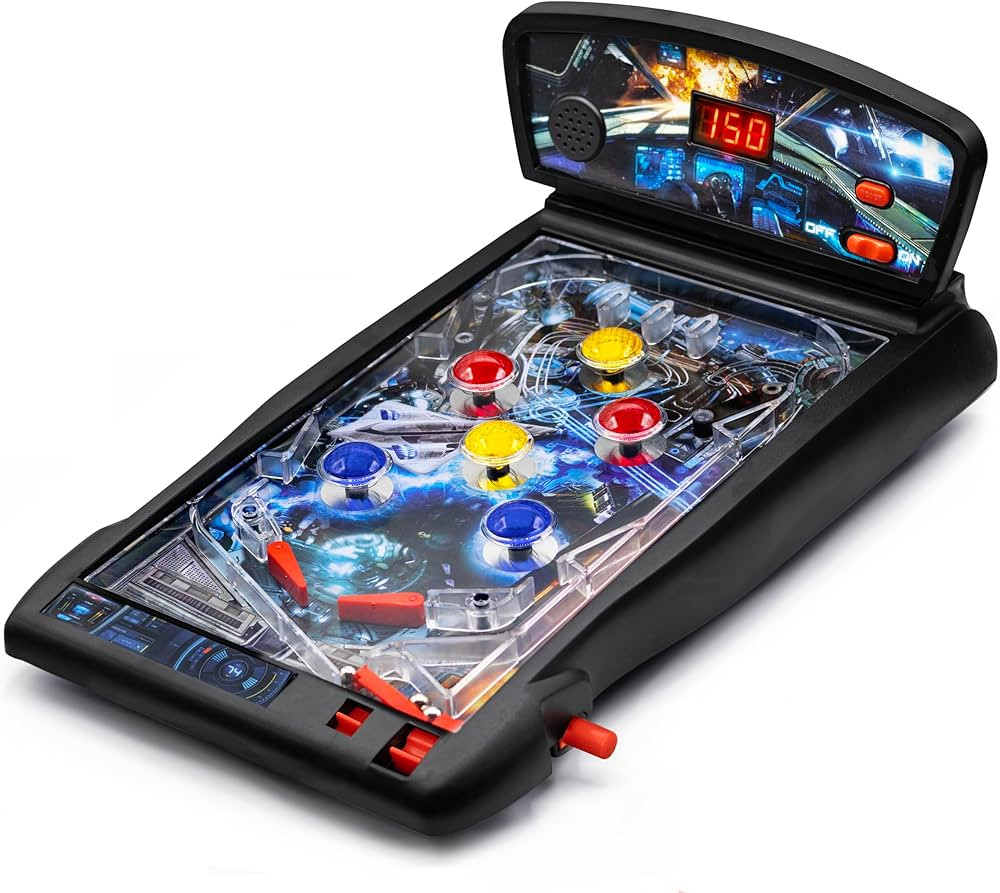 New Era Pinball Game Black – Interactive Tabletop or Floor Arcade Pinball Machine for Kids & Ad... | Amazon (US)