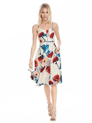 Banana Republic Womens Floral Strappy Dress Size 10 - Cocoon | Banana Republic US