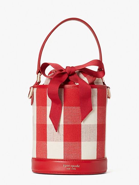 picnic gingham small bucket bag | Kate Spade (US)