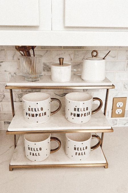 Coffee bar needs! These cups are so cute and with my marble stand makes it perfect!

Follow me @ahillcountryhome for daily shopping trips and styling tips!

Seasonal, home, home decor, coffee table, kitchen, cups, stand, marble, fall, ahillcountryhome, amazon 

#LTKSeasonal #LTKhome #LTKU