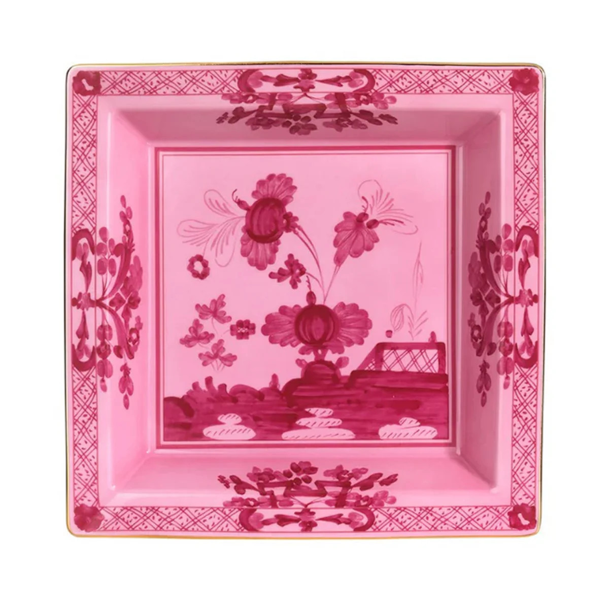 Oriente Italiano Large Squared Vide Poche in Porpora | Over The Moon