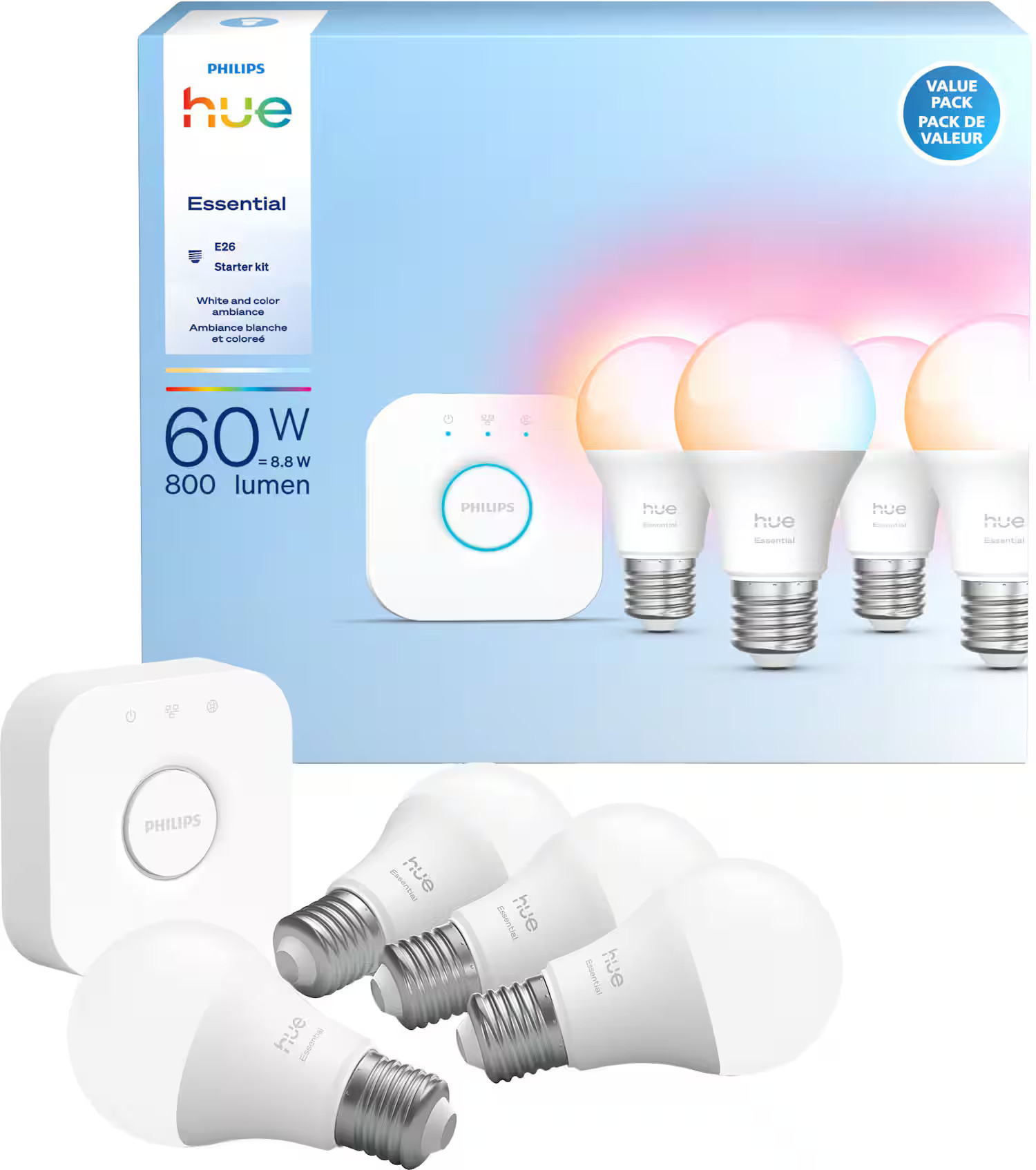 Philips - Hue Essential Starter Kit - White and Color Ambiance | Best Buy U.S.