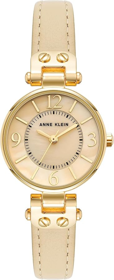 Anne Klein Women's Leather Strap Watch | Amazon (US)