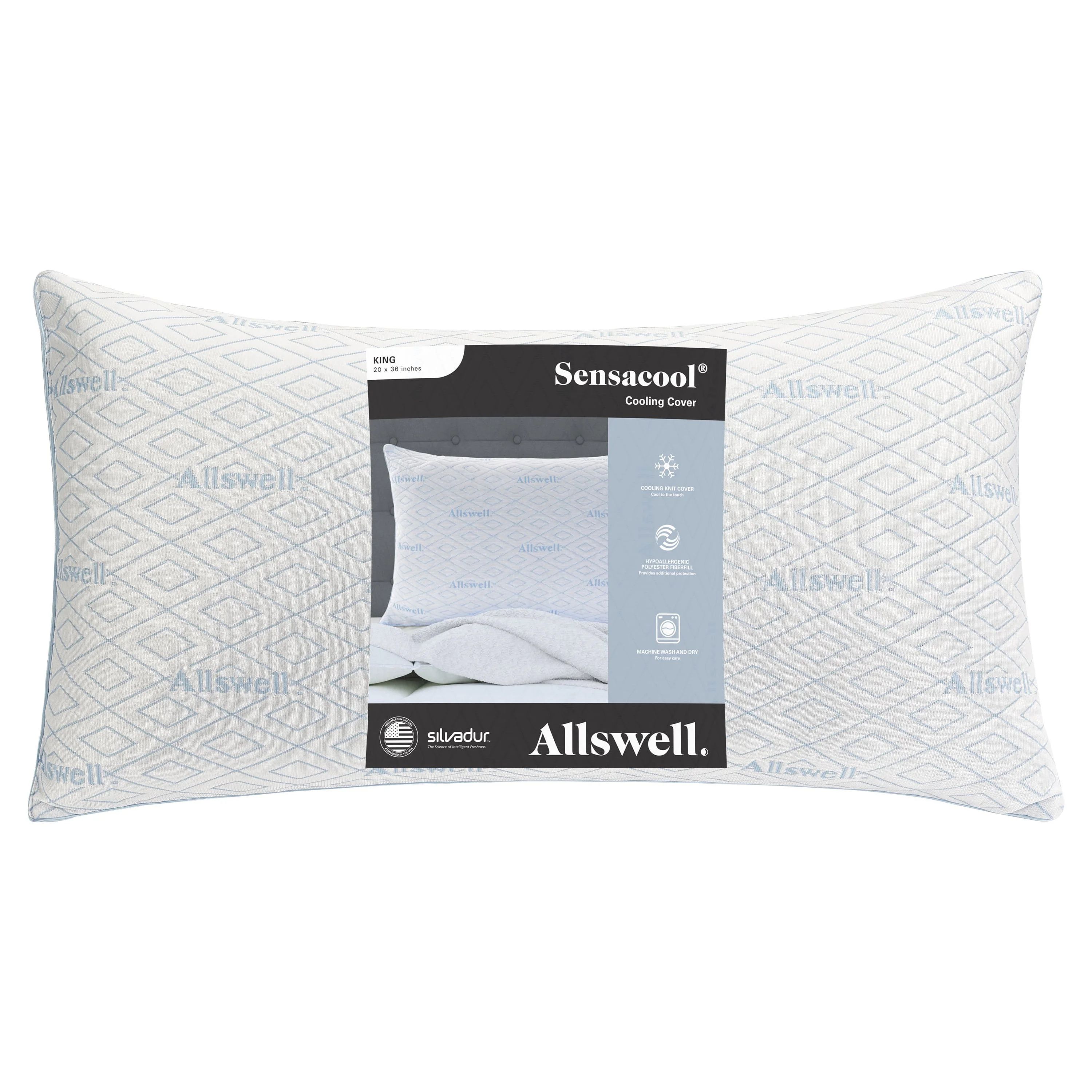 Allswell Sensacool Bed Pillow, King | Walmart (US)