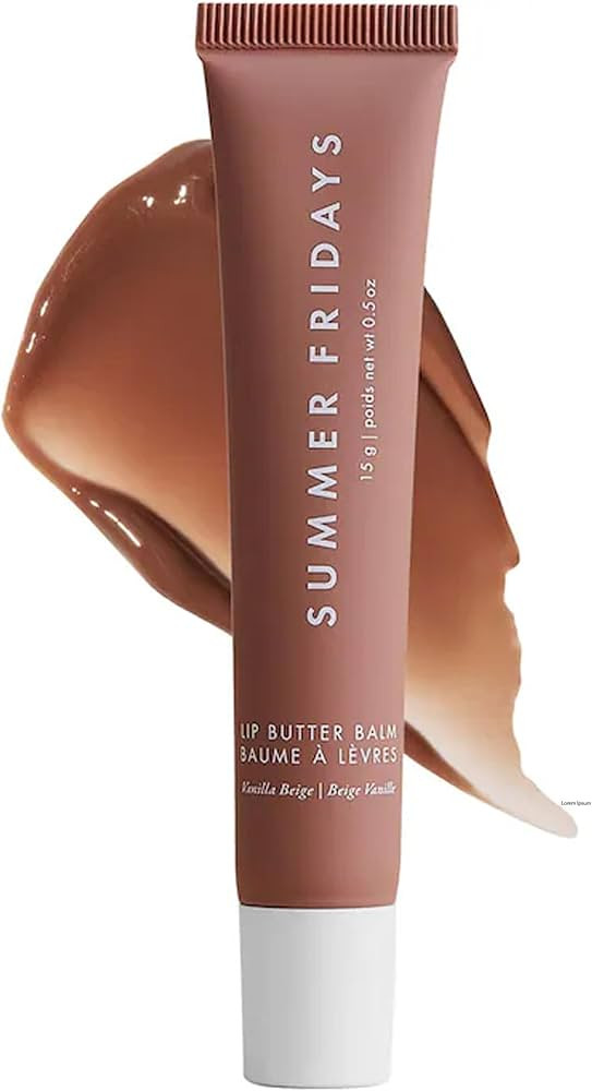 Summer Fridays Lip Butter Balm - Hydrating Lip Mask - Shea Butter, Vegan - Vanilla Beige | Amazon (US)