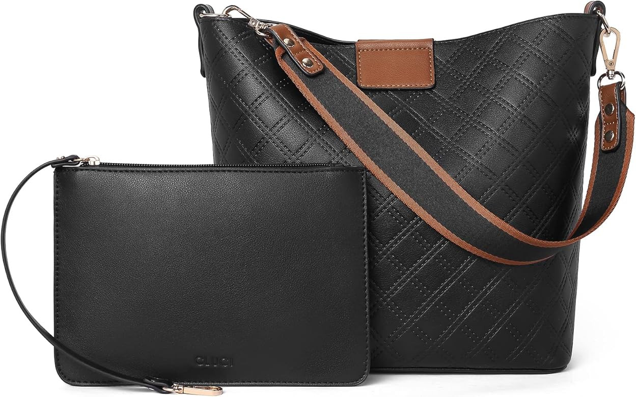 CLUCI Bucket Purses for Women Vegan Leather Hobo Bags for women Fashion Tote Designer Shoulder Cross | Amazon (US)