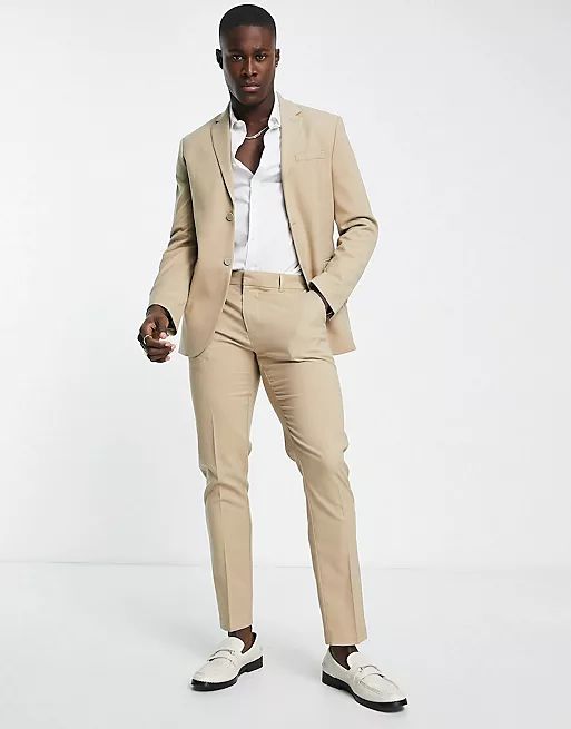 Skinny tan suit - Flow Suit 3 | ASOS (Global)