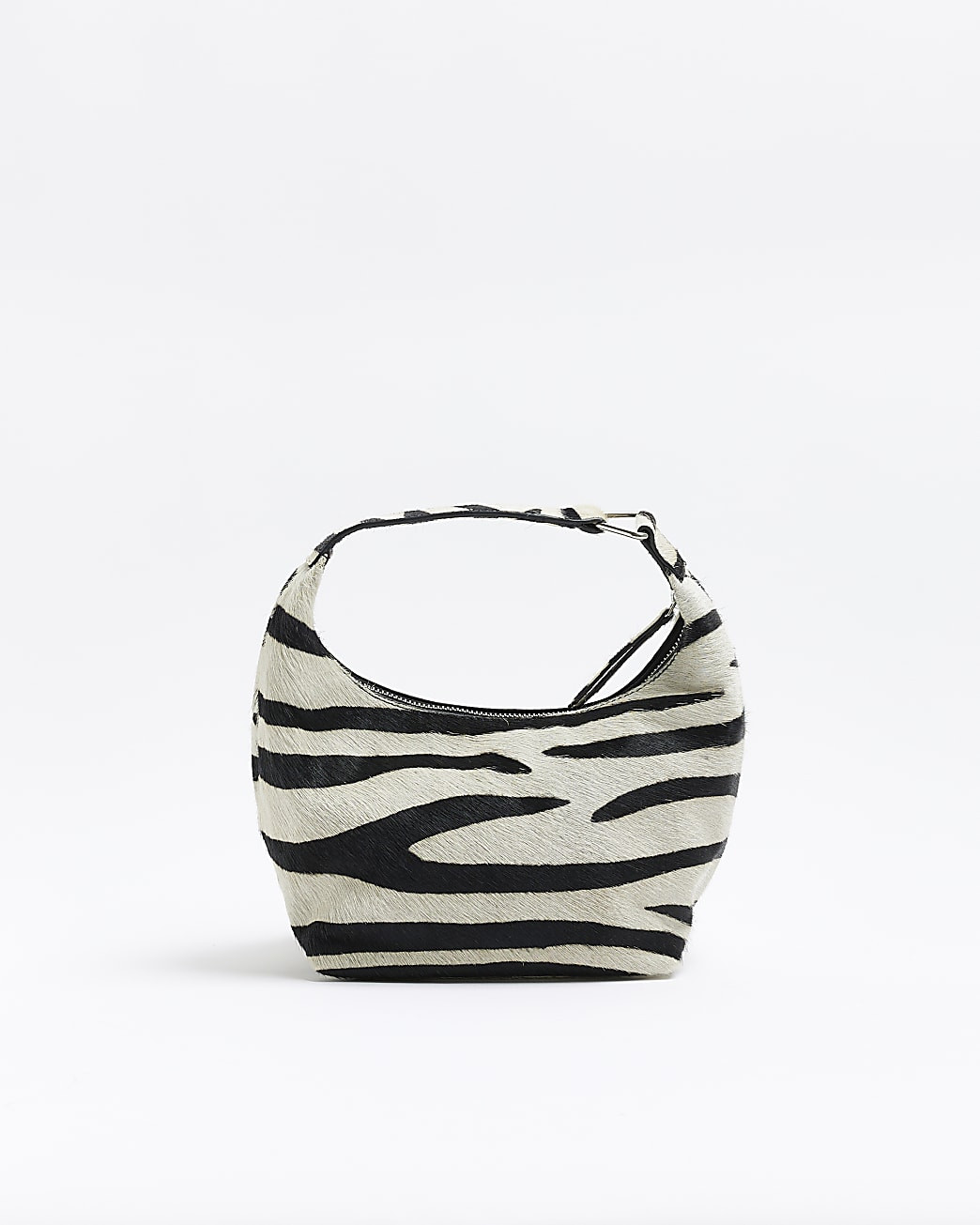 White leather animal print shoulder bag | River Island (UK & IE)