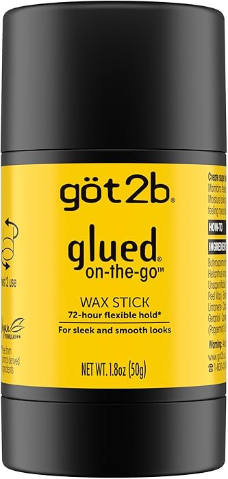 got2b glued on-the-go wax stick, 1.8oz, sleek and slick styles, style your hair without the crunc... | Amazon (US)