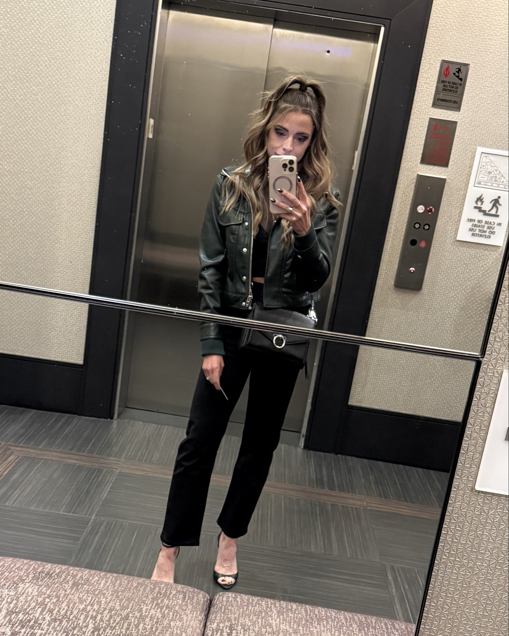 Leather jacket time. 🖤 #jacketweather #jacketseason 

#LTKSeasonal #LTKShoeCrush #LTKPetite